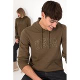 U.S. Polo Assn. Erkek Coconut Sweatshirt 50295175-VR153, Yeşil, M