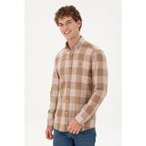 U.S. Polo Assn. Erkek Coconut Uzun Kollu Gömlek 50296085-VR153 - XL