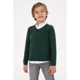 U.S. Polo Assn. Erkek Çocuk Açık Haki Kazak/Triko 50315611-VR183