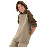 U.S. Polo Assn. Erkek Çocuk Açık Haki Sweatshirt 50293495-VR183, Yeşil, 9-10 Yaş