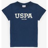U.S. Polo Assn. Erkek Çocuk Açık Lacivert Bisiklet Yaka Basic Tişört 50325607-VR059 - 7 - 8 Yaş