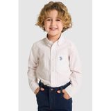 U.S. Polo Assn. Erkek Çocuk Açık Pembe Gömlek Desenli 50324772-VR078