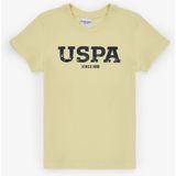 U.S. Polo Assn. Erkek Çocuk Açık Sarı Bisiklet Yaka Basic Tişört 50325607-VR004 - 5 - 6 Yaş
