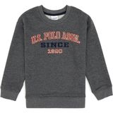 U.S. Polo Assn. Erkek Çocuk Antrasit Bisiklet Yaka Sweatshirt 50313843-VR081 - 10 - 11 Yaş - Antrasit Melanj