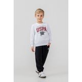 U.s. Polo Assn. Erkek Çocuk Baskılı Beyaz Uzun Kol Eşofman Takımı US2646-C-V1 US2646-C-V1 - 14 - 15 Yaş