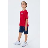 U.S. Polo Assn. Erkek Çocuk Bermuda Takım, %100 Pamuk / %100 Cotton - 14 - 15 Yaş - Kırmızı