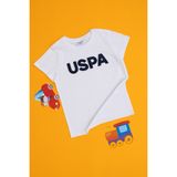 U.S. Polo Assn. Erkek Çocuk Beyaz Basic Bisiklet Yaka Tişört 50298048-VR013 - 3 - 4 Yaş