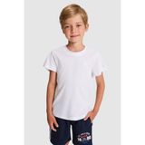U.S. Polo Assn. Erkek Çocuk Beyaz Bisiklet Yaka Basic Tişört 50325555-VR013