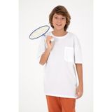 U.S. Polo Assn. Erkek Çocuk Beyaz Bisiklet Yaka Tişört 50295428-VR013 - 9 - 10 Yaş