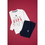 U.S. Polo Assn. Erkek Çocuk Beyaz Eşofman Takımı 50319068-VR013 - 5 - 6 Yaş