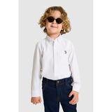 U.S. Polo Assn. Erkek Çocuk Beyaz Gömlek Basic 50324687-VR013