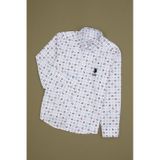 U.s. Polo Assn. Erkek Çocuk Beyaz Gömlek Desenli 50316682-vr013 Beyaz