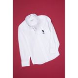 U.s. Polo Assn. Erkek Çocuk Beyaz Gömlek Desenli 50316701-vr013 Beyaz