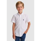 U.s. Polo Assn. Erkek Çocuk Beyaz Gömlek Kısa Kollu 50326122-VR013 - 8 - 9 Yaş