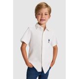U.S. Polo Assn. Erkek Çocuk Beyaz Gömlek Örme 50325468-VR013