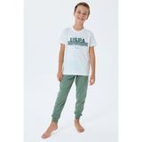 U.s. Polo Assn. Erkek Çocuk Beyaz Pijama Takım - 12 - 13 Yaş