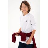 U.S. Polo Assn. Erkek Çocuk Beyaz Sweatshirt 50297435-VR013