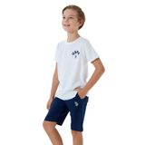 U.S. Polo Assn. Erkek Çocuk Beyaz Tişört, Kısa Kol, Bisiklet Yaka, Regular Kalıp, 10-11 Yaş