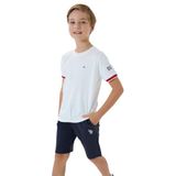 U.S. Polo Assn. Erkek Çocuk Beyaz Tişört ve Bermuda Takım, Kısa Kollu, Bisiklet Yaka, 14-15 Yaş