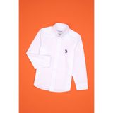 U.S. Polo Assn. Erkek Çocuk Beyaz Uzun Kollu Basic Gömlek 50316801-VR013