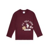 U.S. Polo Assn. Erkek Çocuk Bordo Bisiklet Yaka Süprem Sweatshirt 50316489-VR177