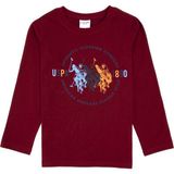 U.S. Polo Assn. Erkek Çocuk Bordo Bisiklet Yaka Süprem Sweatshirt 50316595-VR014 - 12 - 13 Yaş