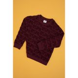 U.S. Polo Assn. Erkek Çocuk Bordo Bisiklet Yaka Sweatshirt 50308515-VR177 - Plum Perfect - 7 - 8 Yaş
