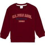 U.S. Polo Assn. Erkek Çocuk Bordo Bisiklet Yaka Sweatshirt 50313843-VR014 - 7 - 8 Yaş