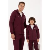 U.S. Polo Assn. Erkek Çocuk Bordo Fermuarlı Kapüşonlu Örme Hırka 50313852-VR177