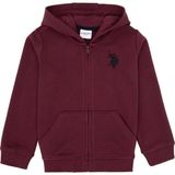 U.S. Polo Assn. Erkek Çocuk Bordo Kapüşonlu Sweatshirt %85 Pamuk Kolsuz Trend Tasarım - 13 - 14 Yaş