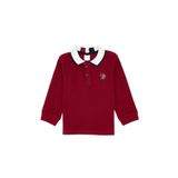U.S. Polo Assn. Erkek Çocuk Bordo Polo Yaka Basic Sweatshirt 50316502-VR014