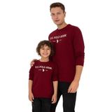 U.S. Polo Assn. Erkek Çocuk Bordo Sweatshirt 50313900-VR014