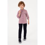 U.S. Polo Assn. Erkek Çocuk Bordo Uzun Kollu Basic Gömlek 50316801-VR177