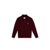 U.S. Polo Assn. Erkek Çocuk Bordo Yarım Fermuarlı Kazak 50315628-VR014