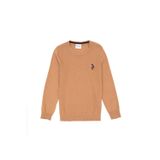 U.S. Polo Assn. Erkek Çocuk Camel Basic Bisiklet Yaka Kazak 50288890-VR015