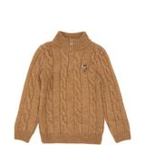 U.S. Polo Assn. Erkek Çocuk Camel Melanj Kazak 50293063-VR122 - 3 - 4 Yaş