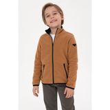 U.S. Polo Assn. Erkek Çocuk Camel Polar Örme Hırka 50313853-VR233 - Bisküvi - 13 - 14 Yaş