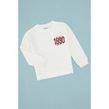 U.S. Polo Assn. Erkek Çocuk Ekru Bisiklet Yaka Sweatshirt 50308525-VR019 - Ecru - 10 - 11 Yaş