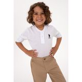 U.S. Polo Assn. Erkek Çocuk Ekru Bisiklet Yaka Sweatshirt 50314909-VR013 - Beyaz - 8 - 9 Yaş