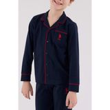 U.s. Polo Assn. Erkek Çocuk Gömlek Pijama Lacivert - 6 - 7 Yaş