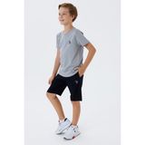 U.s. Polo Assn. Erkek Çocuk Gri Bermuda Takım - 14 - 15 Yaş