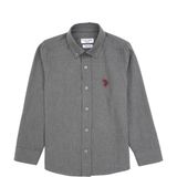 U.s. Polo Assn. Erkek Çocuk Gri Gömlek Basic 50316769-VR024 - Gri - 006 - 10 - 11 Yaş