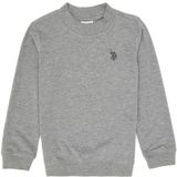 U.S. Polo Assn. Erkek Çocuk Gri Melanj Basic Bisiklet Yaka Sweatshirt 50314971-VR086 - Grimelanj - 11 - 12 Yaş