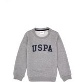 U.S. Polo Assn. Erkek Çocuk Gri Melanj Bisiklet Yaka Basic Sweatshirt 50313830-VR086 - Grimelanj - 9 - 10 Yaş
