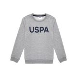 U.S. Polo Assn. Erkek Çocuk Gri Melanj Bisiklet Yaka Sweatshirt 50289143-VR086