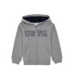 U.s. Polo Assn. Erkek Çocuk Gri Melanj Hırka (Örme) 50313844-VR086 - Grimelanj - 7 - 8 Yaş