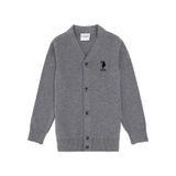 U.s. Polo Assn. Erkek Çocuk Gri Melanj Hırka Triko 50295571-vr086 Gri Melanj