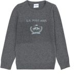 U.S. Polo Assn. Erkek Çocuk Gri Melanj Kazak 50271368-VR086 - 7 - 8 Yaş - Grimelanj