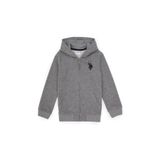 U.S. Polo Assn. Erkek Çocuk Gri Melanj Örme Hırka 50316706-VR086