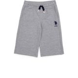 U.S. Polo Assn. Erkek Çocuk Gri Melanj Örme Şort 50246131-VR086 - 9 - 10 Yaş